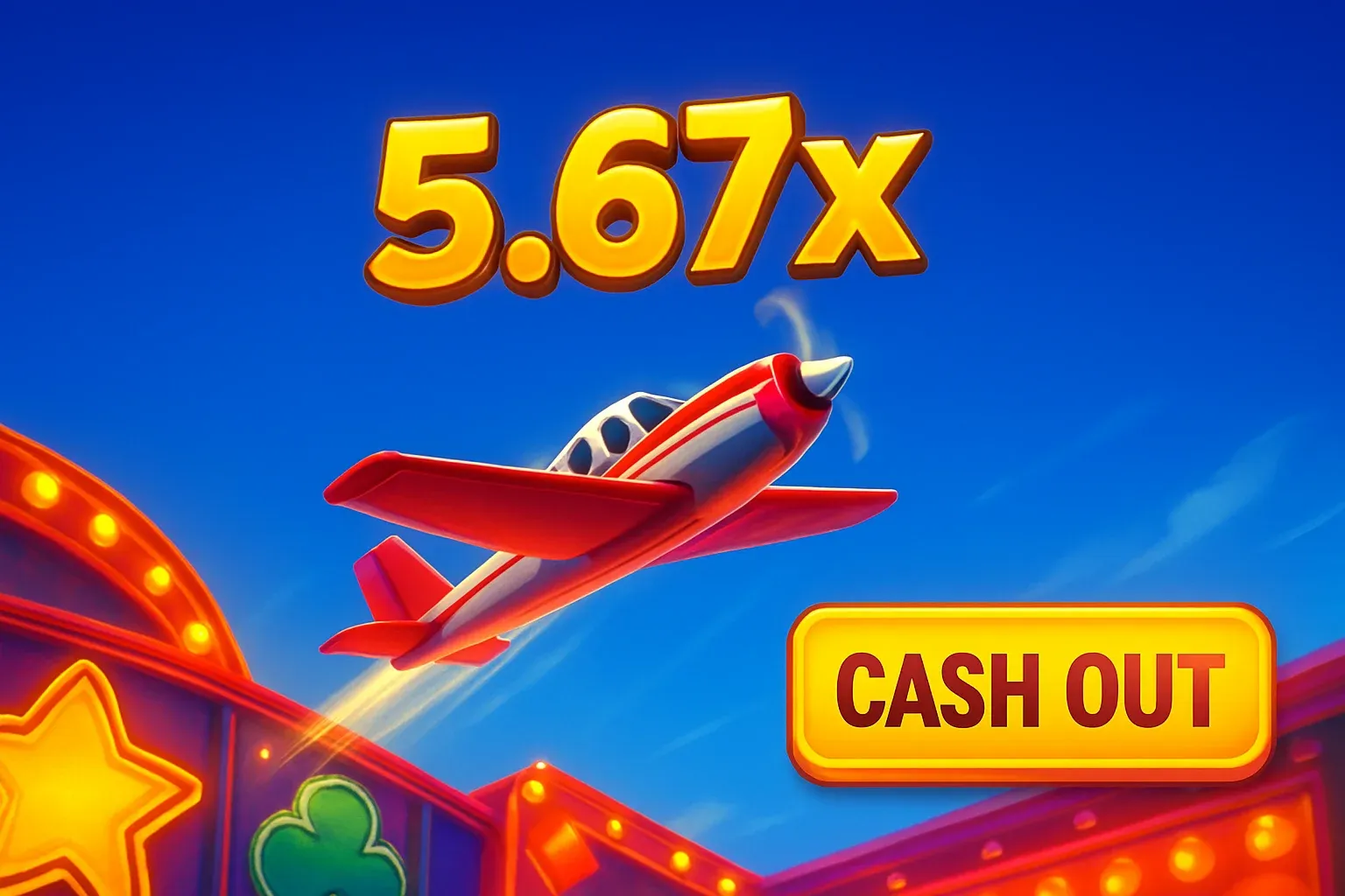 Small plane soaring with 5.67x multiplier in Philippine casino sky
